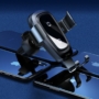 Kép 7/9 - Baseus Metal Gravity autós telefontartó és Qi vezeték nélküli töltő - fekete