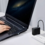 Kép 8/14 - Baseus Zinc Magnetic Series Lenovo Laptop töltő kábel USB Type-C - DC kerek töltő csatlakozó (5,5 x 2,5mm) 100W 2m - fekete