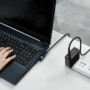 Kép 9/14 - Baseus Zinc Magnetic Series Lenovo Laptop töltő kábel USB Type-C - DC kerek töltő csatlakozó (5,5 x 2,5mm) 100W 2m - fekete