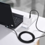Kép 9/14 - Baseus Zinc Magnetic Series Lenovo Laptop töltő kábel USB Type-C - DC kerek töltő csatlakozó (7,9 x 5,5mm) 100W 2m - fekete