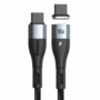 Kép 2/19 - Baseus Zinc Magnetic USB Type-C - USB Type-C PD 100W 1,5m kábel - fekete