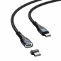 Kép 10/19 - Baseus Zinc Magnetic USB Type-C - USB Type-C PD 100W 1,5m kábel - fekete
