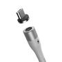 Kép 2/5 - Baseus Zinc Magnetic USB - micro-USB 2,4A 1m kábel - fehér