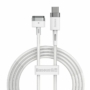 Kép 1/18 - Baseus Zinc Mágneses USB Type-C - Apple MacBook MagSafe 1 T-Shaped fonott tápkábel 60W 2m - fehér