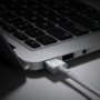 Kép 9/18 - Baseus Zinc Mágneses USB Type-C - Apple MacBook MagSafe 1 T-Shaped fonott tápkábel 60W 2m - fehér