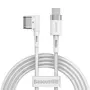 Kép 1/16 - Baseus Zinc Mágneses USB Type-C - Apple MacBook MagSafe 1 L-Shaped fonott tápkábel 60W 2m - fehér