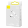 Kép 15/16 - Baseus Zinc Mágneses USB Type-C - Apple MacBook MagSafe 1 L-Shaped fonott tápkábel 60W 2m - fehér
