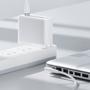 Kép 11/16 - Baseus Zinc Mágneses USB Type-C - Apple MacBook MagSafe 1 L-Shaped fonott tápkábel 60W 2m - fehér
