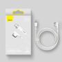 Kép 14/16 - Baseus Zinc Mágneses USB Type-C - Apple MacBook MagSafe 1 L-Shaped fonott tápkábel 60W 2m - fehér