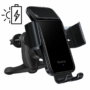 Kép 9/17 - Baseus Smart Solar Power Wireless napelemes automata autós telefon tartó szellőzőrácsba - fekete