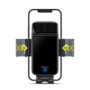 Kép 12/17 - Baseus Smart Solar Power Wireless napelemes automata autós telefon tartó szellőzőrácsba - fekete