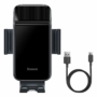Kép 14/17 - Baseus Smart Solar Power Wireless napelemes automata autós telefon tartó szellőzőrácsba - fekete
