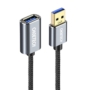 Kép 3/3 - Choetech USB 3.0 2m sodrott hosszabbító kábel - fekete