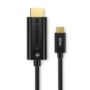 Kép 3/4 - Choetech USB Type-C - HDMI 2.0 4K 60Hz 1,8m kábel - fekete
