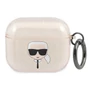 Kép 1/3 - Karl Lagerfeld AirPods 3 Gitter Karl`s Head tok - áttetsző arany