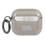 Kép 2/3 - Karl Lagerfeld AirPods 3 Glitter Karl`s Head tok - áttetsző szürke