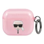 Kép 1/3 - Karl Lagerfeld AirPods 3 Gitter Karl`s Head tok - rózsaszín