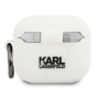 Kép 2/2 - Karl Lagerfeld AirPods 3 Silicone Choupette tok - fehér