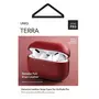 Kép 3/4 - UNIQ Apple AirPods Pro Terra valódi bőr tok - piros