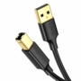 Kép 1/5 - Ugreen US135 USB 2.0 A-B 480 Mbps 1,5m kábel - fekete