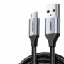 Kép 2/8 - Ugreen USB - micro-USB sodrott 2m kábel - fekete