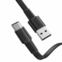 Kép 1/6 - Ugreen US332 flat USB - USB Type-C QC lapos 3A 1m kábel - fekete