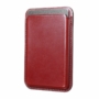 Kép 3/11 - iCarer Leather Magnetic Card Wallet MagSafe bőr kártyatartó - piros