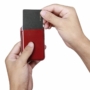 Kép 9/11 - iCarer Leather Magnetic Card Wallet MagSafe bőr kártyatartó - piros
