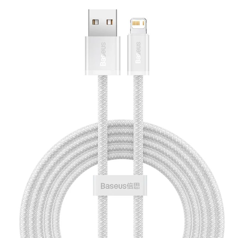 Baseus Dynamic USB - Lightning 2,4A 1m kábel - fehér