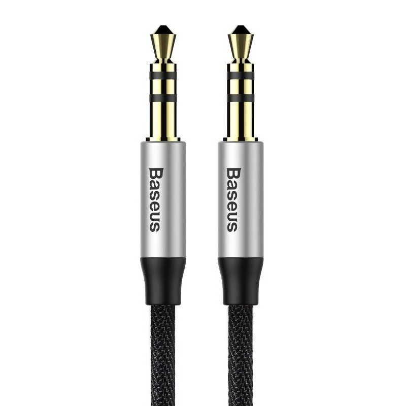 Baseus Yiven M30 3,5mm jack AUX 1,5m audiokábel - fekete