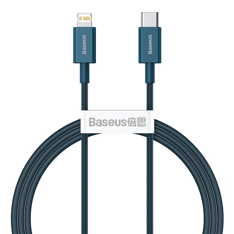 Baseus Superior USB-C - Lightning  20W PD 1m kábel - kék