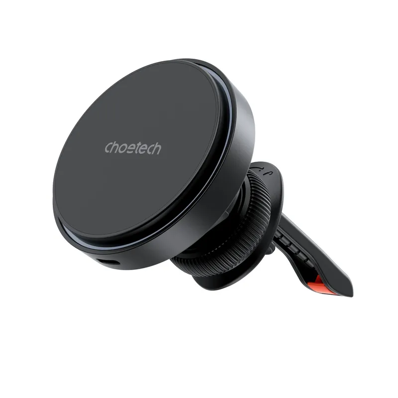 Choetech T205-F mágneses autós telefon tartó és 15W MagSafe töltő szellőzőnyílásba - fekete