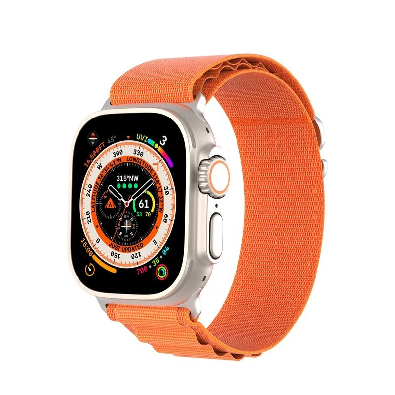 Dux Ducis Strap GS Version Sport Buckle szíj - Apple Watch 42 / 44 / 45 / 49mm - narancssárga