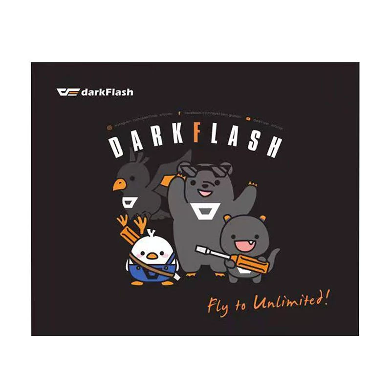 Darkflash egérpad (30 x 25 cm) - fekete