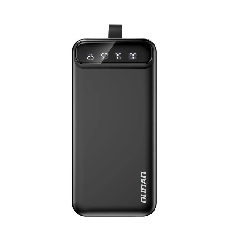 Dudao K8s+ 30000mAh Power Bank LED lámpával - fekete