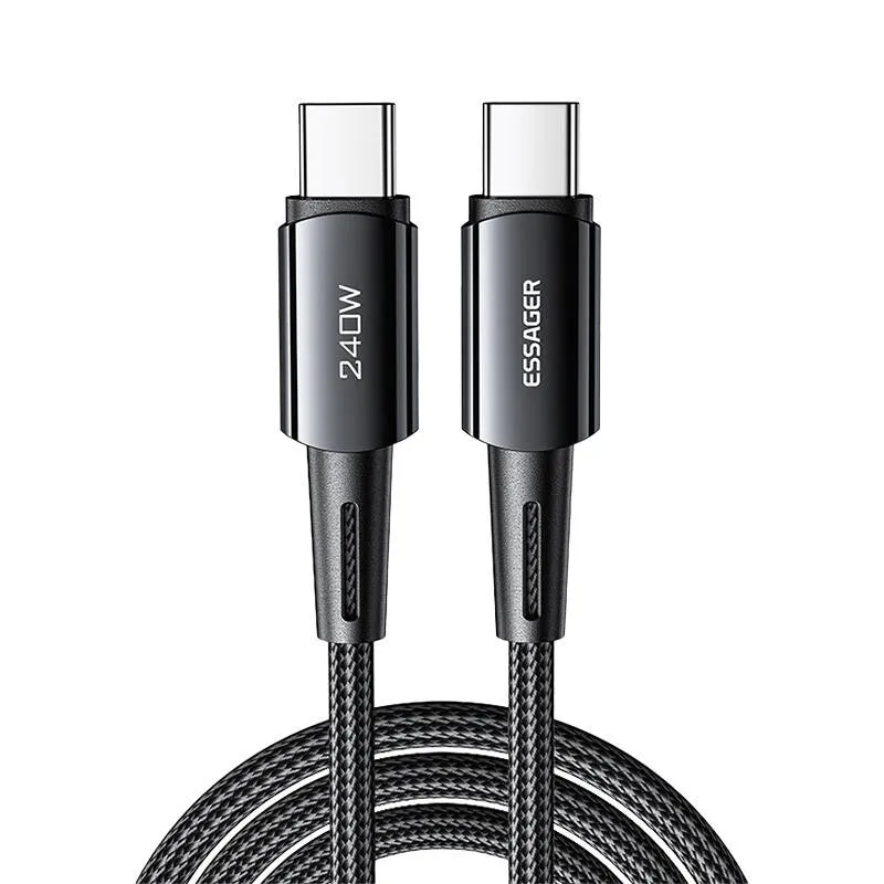 Essager USB-C - USB-C 240W 1m kábel - szürke