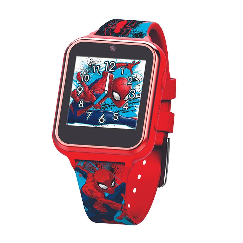 KiDS Licensing Interaktív gyerek okosóra (6+) - Spiderman - SPD4588 - piros 