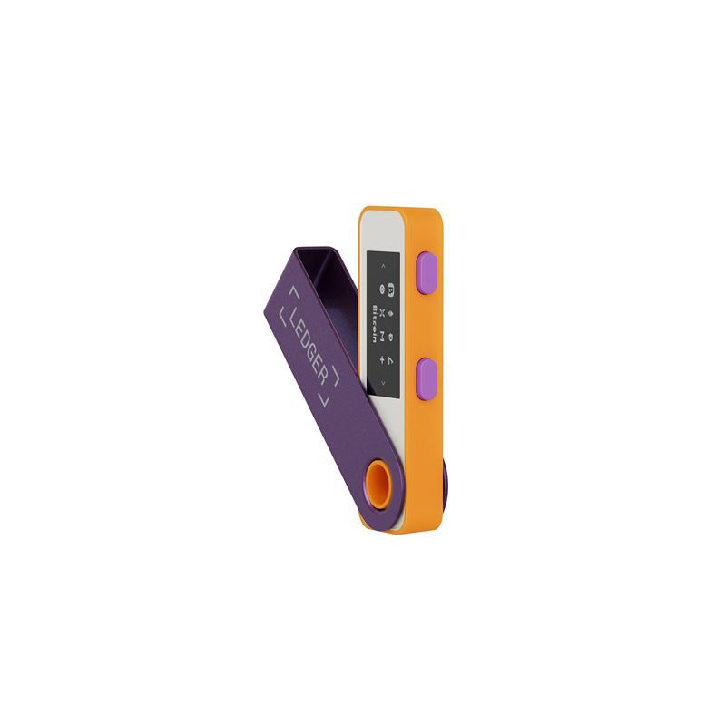 Ledger Nano S Plus Retro Gaming - Kriptovaluta pénztárca - lila-sárga