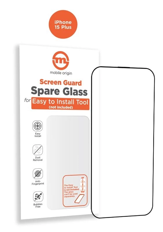 Mobile Origin Orange Screen Guard Spare Glass kijelzővédő - Apple iPhone 15 Plus - 1db