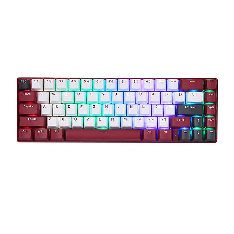 Motospeed BK67 Red Switch mechanikus vezeték nélküli bluetooth billentyűzet - piros