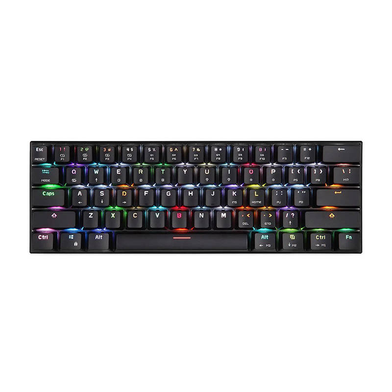 Motospeed CK62 Red Switch angol vezeték nélküli bluetooth mechanikus gamer billentyűzet - fekete