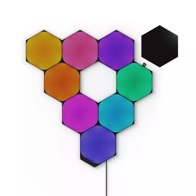 Nanoleaf Shapes Black Hexagons Starter Kit (9db)