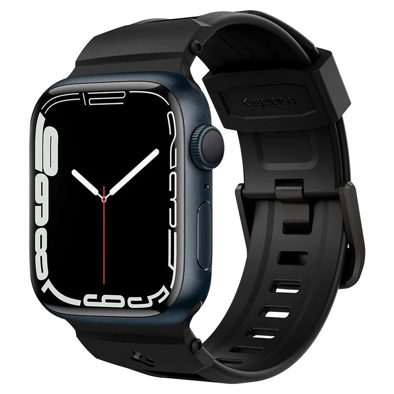 Spigen Rugged Band szíj - Apple Watch 49mm/45mm/44mm/42mm - matt fekete