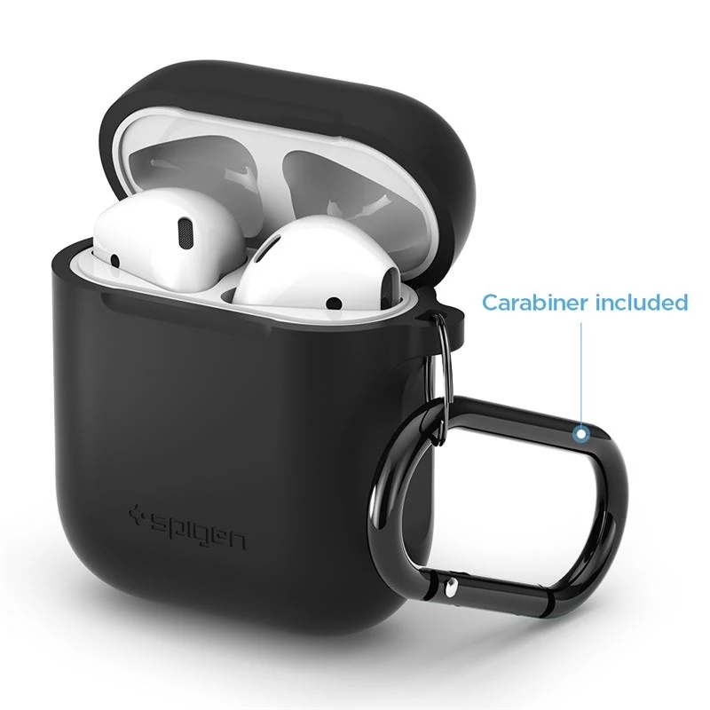 Spigen Apple AirPods 1/2 szilikon tok - fekete