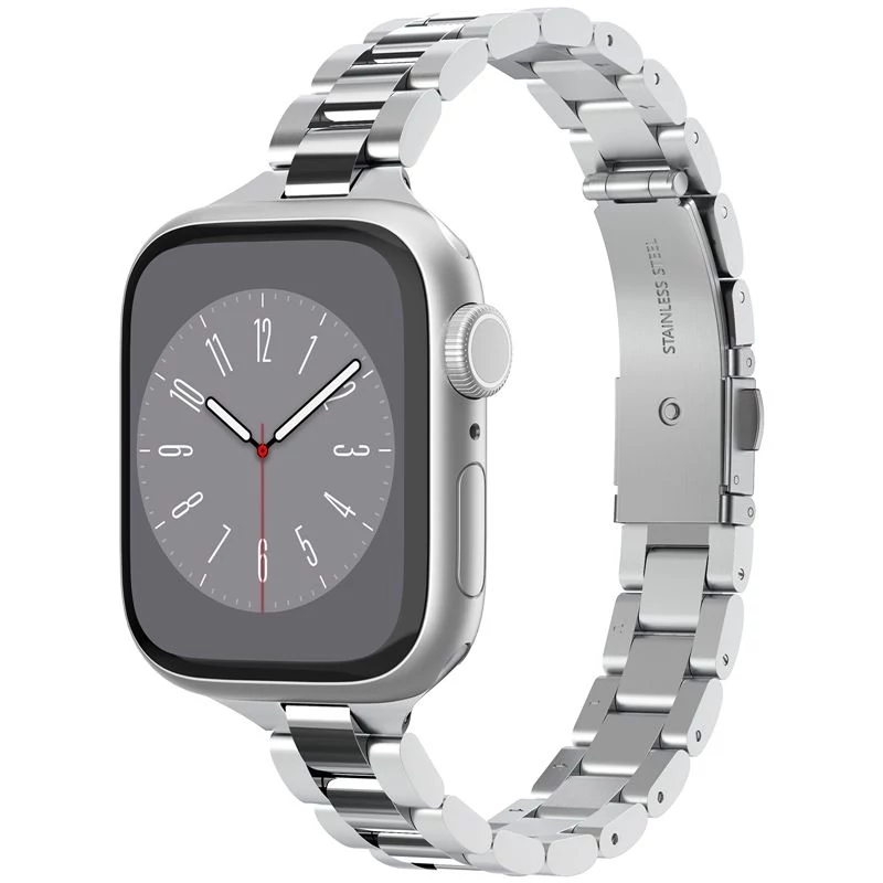 Spigen Modern Fit 316L okosóra acél szíj - Apple Watch 41mm/40mm/38mm - ezüst