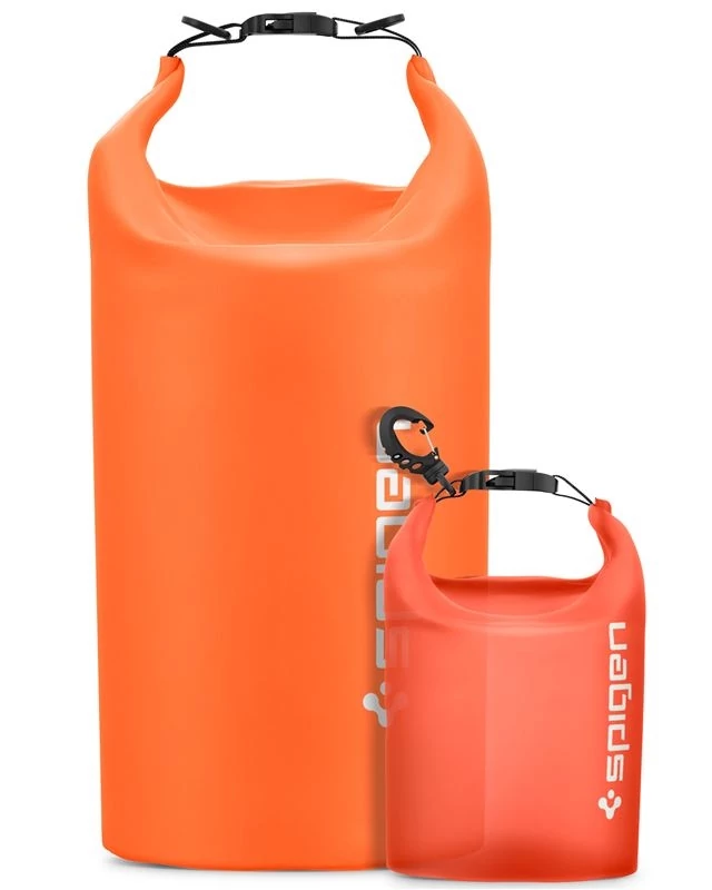 Spigen Aqua Shield A630 Dry Bag 20L + 2L vízálló táska szett - narancssárga