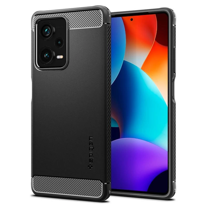 Spigen Rugged Armor tok - Redmi Note 12 Pro+ 5G - fekete