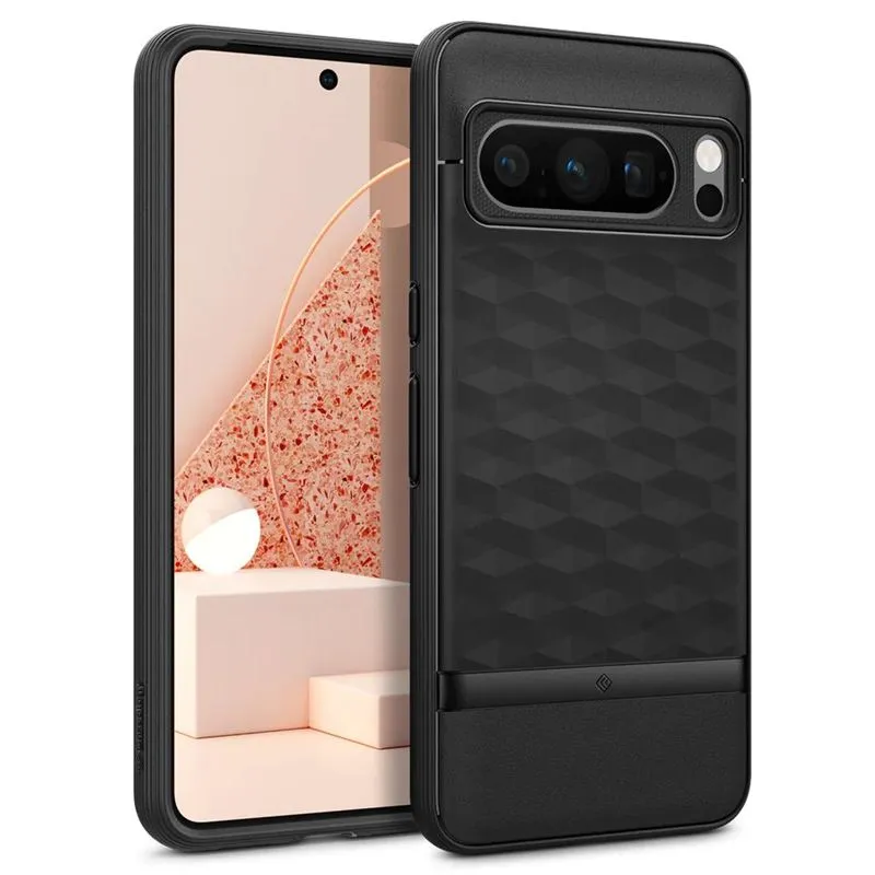 Spigen Caseology Parallax Matte Black tok - Google Pixel 8 Pro - fekete