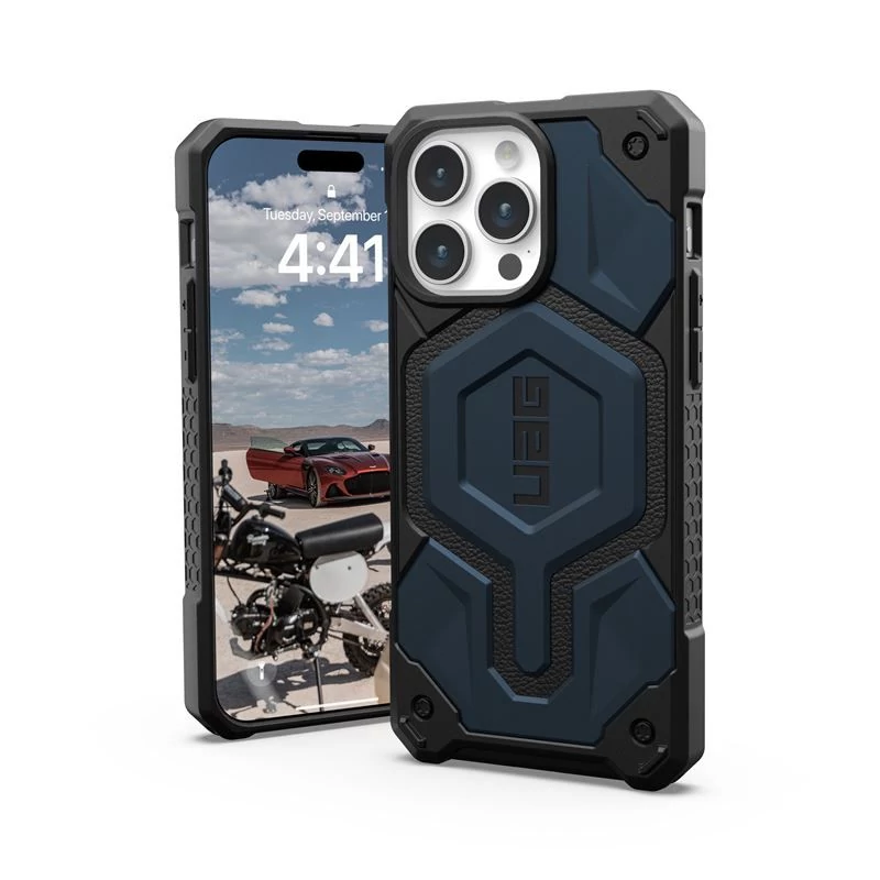 UAG Monarch Pro MagSafe Mallard tok - Apple iPhone 15 Pro Max - sötétkék