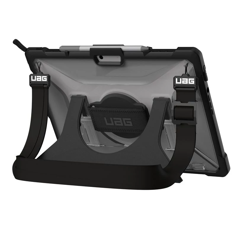 UAG Plasma Handstrap ice tok pánttal és kitámasztóval - Microsoft Surface Pro 8 - áttetsző-fekete